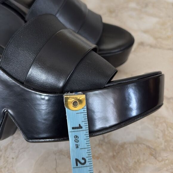 Robert Clergerie Dobert Leather Wedge Platform Sandals - Picture 15 of 15